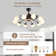 39.4" Bladeless Ceiling Fan with Remote and 10 lights