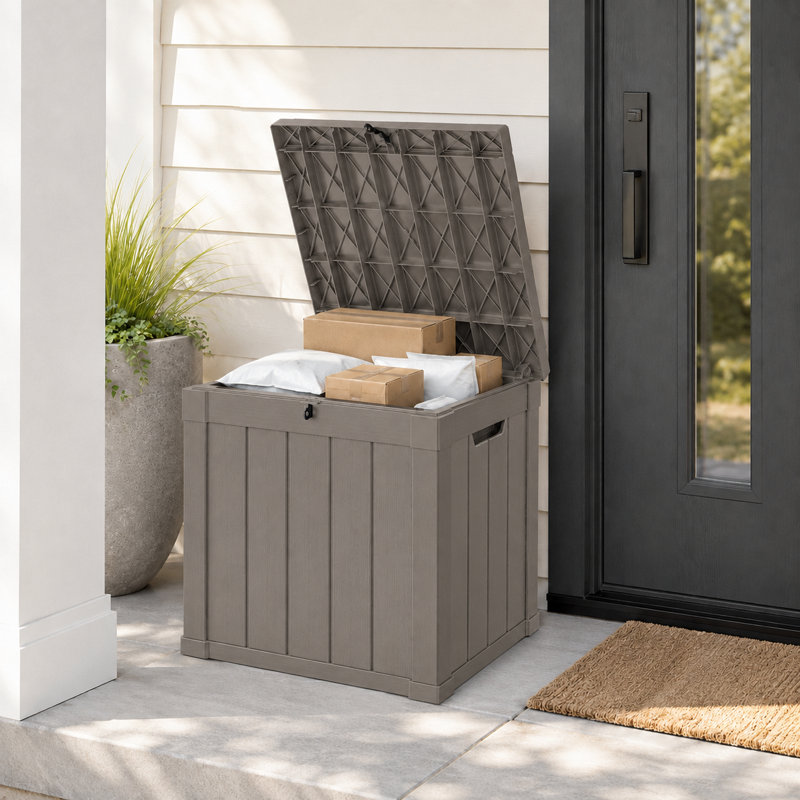 Water Resistant Resin Lockable Deck Box