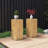 Wood-Look Square-Column MGO End Table/  H33.75"/Wood-Like Distressed Finish/ Mix With Different Heights/ Indoor Outdoor Use-1949349893