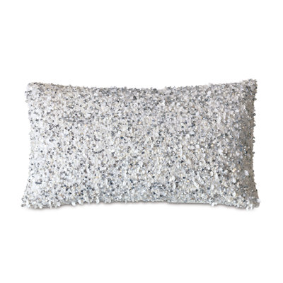 Housse et insert de coussin lombaire en platine Vionnet Crystal