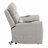 Light Gray Silicone Synthetic Leather Power Lift Recliner - Heating, Massage Function