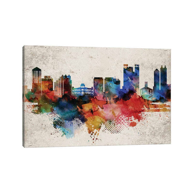 Honolulu Abstract - Wrapped Canvas Painting, 66.04cm H x 101.6cm W x 1.91cm D