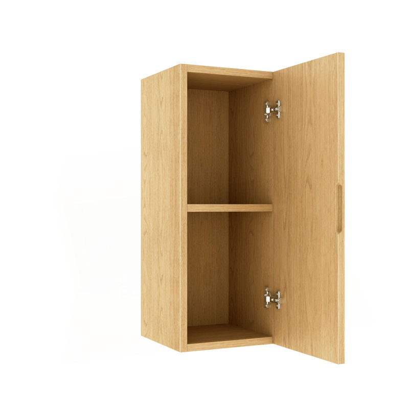 12" Wall-Mounted Floating Striped Bathroom Vanity Side Cabinet With A Door And A Shelf, (Suitable For BRON Bathroom Vanity),