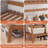 Bamboo 51"  W Garment Rack with Hanging Rod Storage Shelves and Bag-123493186