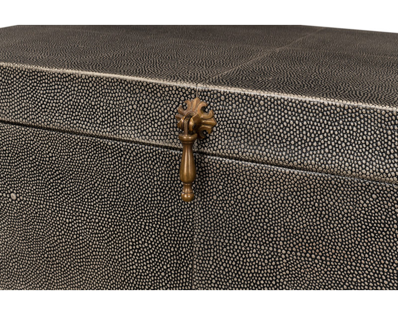 Shagreen Accent, Black Shagreen Antique