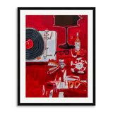 Old School Playlist Print by Carlos Davila Rinaldi