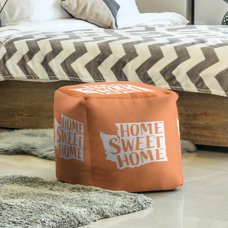 Repose-pieds à cubes washington the home, Orange
