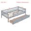 Lit de jour simple gris avec tiroirs de rangement - Structure en bois massif, conception peu encombrante-1490413832-1490810872