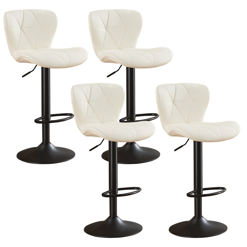 Swivel Adjustable Height Modern Bar& Counter Stool, Beige