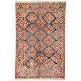 Hand Knotted Wool Area Rug in Multi
