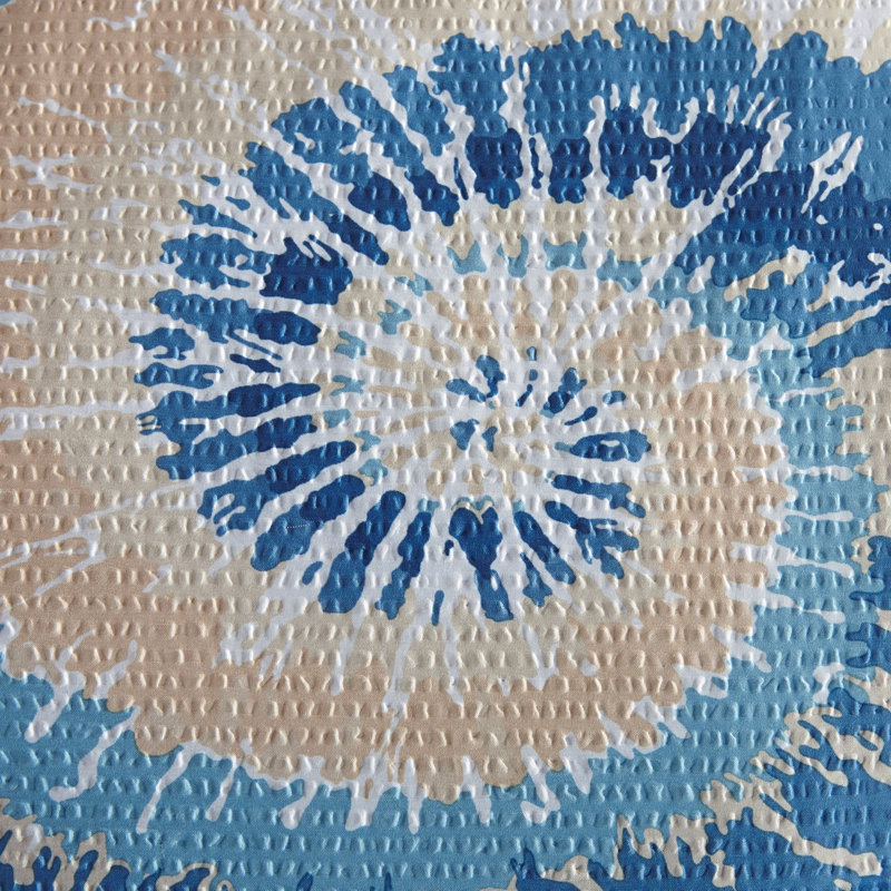 King Size Tie Dye Seersucker Comforter Set with Shams