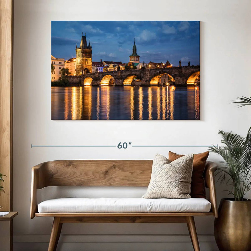 Lilie Charles Bridge, Prague, République tchèque, H 32 po x l 48 po