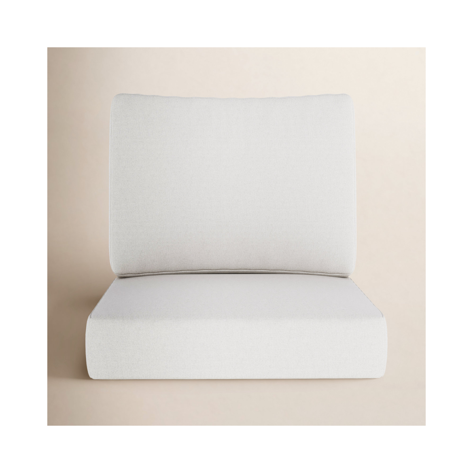 Outdoor Sunbrella Seat/Back Cushion, Canvas Natural Sunbrella® Canvas