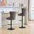 Aged And Retro PU Swivel Barstools Adjusatble Seat Height From 26-33 Inch, Modern Bar Stools With Backs Comfortable Tufted For Home Pub And Kitchen Island (Black,Set Of 2)-1689419710