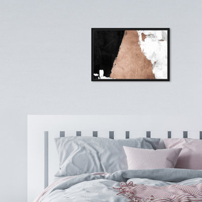 " Abstract Night And Day Rose Gold, Modern & Contemporary Bronze " by Oliver Gal