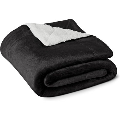 Reversible Sherpa Throw Blanket