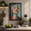 Woman in Red Modern - Wrapped Canvas-1344785541-1344785530