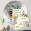 Miroir mural sarcelle Metropolitan Geometric Illusions-101223904