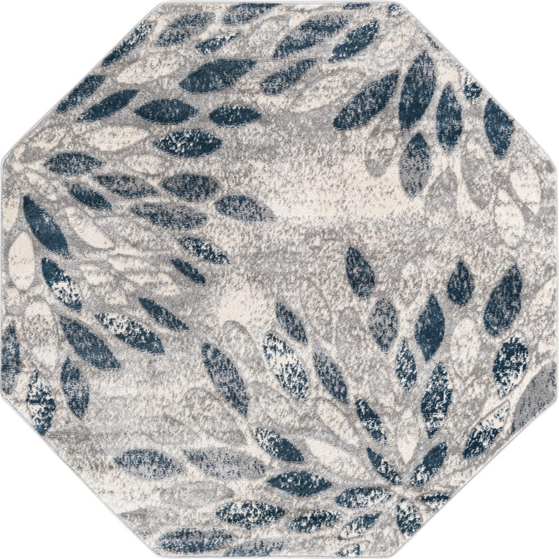 Abstract Indoor Rug, Octagon 6' x 6'