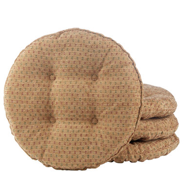 Non-Slip Textured Barstool Seat Cushion, 14-Inches Round