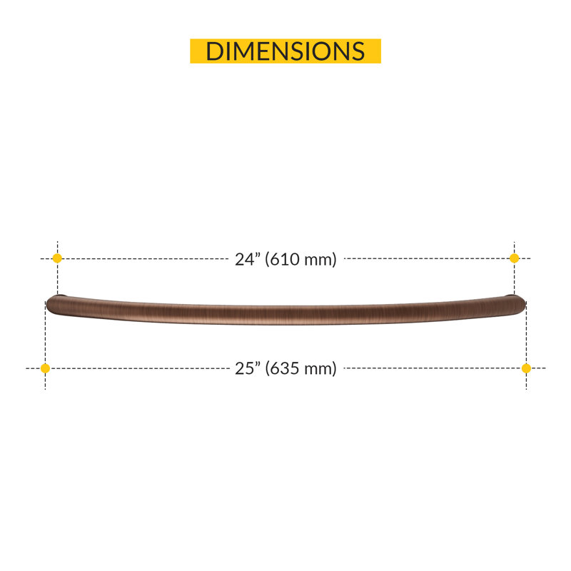 7372ABE038794E07A678161AC411078B Porte-serviettes en forme de centre à fixation simple en cuivre antique 24 po Center to Center