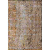 Rapture Mustard Brown/Gray Polka Dots Luxury Area Rug