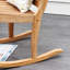 Chaise berçante en teck