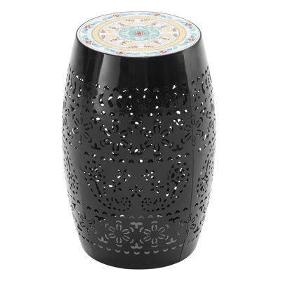 Ifrane Metal Side Table With Ceramic Top