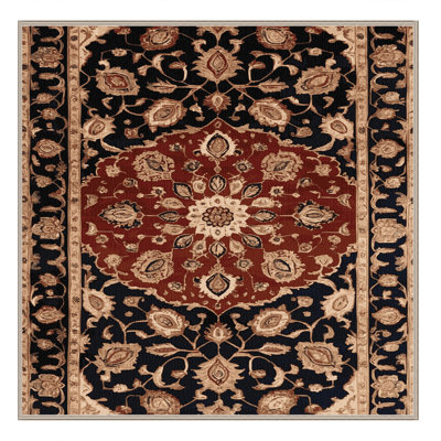Tapis brun lavable à la machine