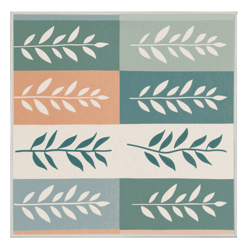 Forest Mosaic Rug, Square 8'