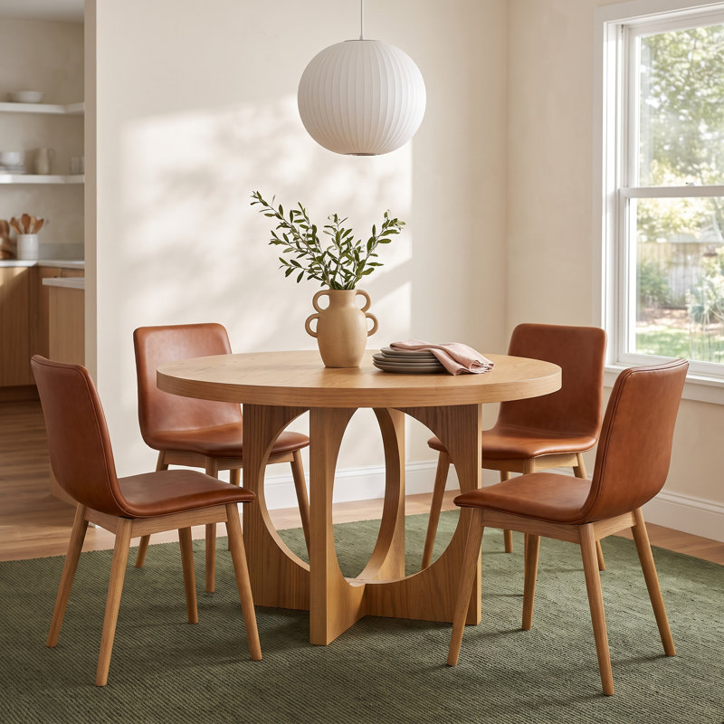 Vischer Round Dining Table, Natural