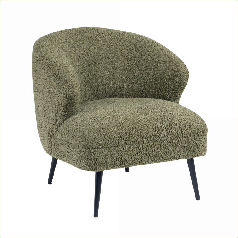 Chaise d'appoint confortable et de haute qualité pour les salons élégants, Vert