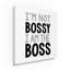 Keishawna «Boss», art textuel sur toile tendue-25327077