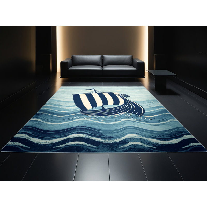 Tapis nautique doux et moelleux Edens Viking, 5 x 8