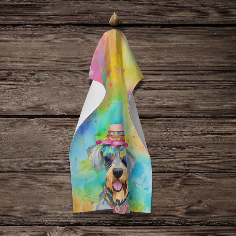 Serviette de cuisine Schnauzer Hippie Dawg