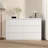 6-Drawer Storage Cabinet, Wooden Dresser with Wavy Drawer Panels, Wide Chest Organizer for Bedroom, Living Room, Hallway