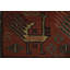 Tapis traditionnel avec motifs et bordures d'animaux uniques 3 x 5