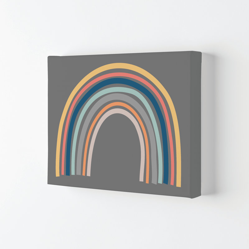Rainbow On Grey Original - Print, No Frame, 59.4cm H x 42cm W x 4cm D