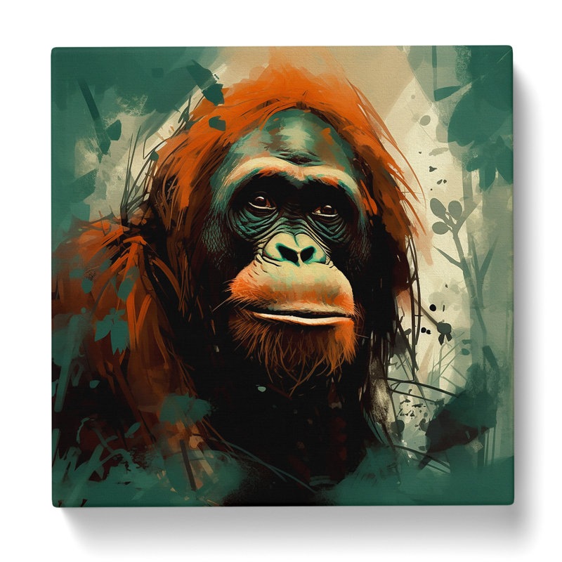 Orangutan - No Frame Print, 50cm H x 50cm W x 3cm D