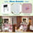Makeup Vanity With Glass Top, 11 Hollywood Bulbs, 6 Drawers And Stool