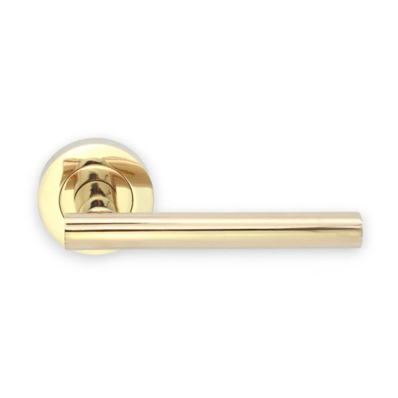Jura Lever Door Handle, PVD Brass