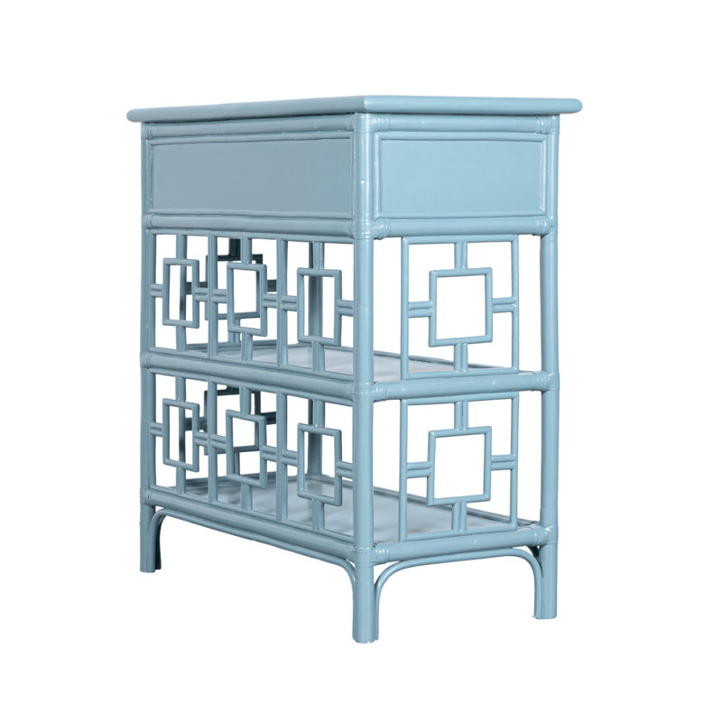 Sobe End Table, Pool Blue