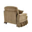 Canapé en chenille LSF avec 1 coussin - café clair