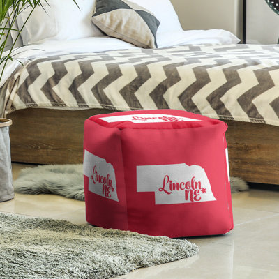 Upholstered Polyester Blend Cube