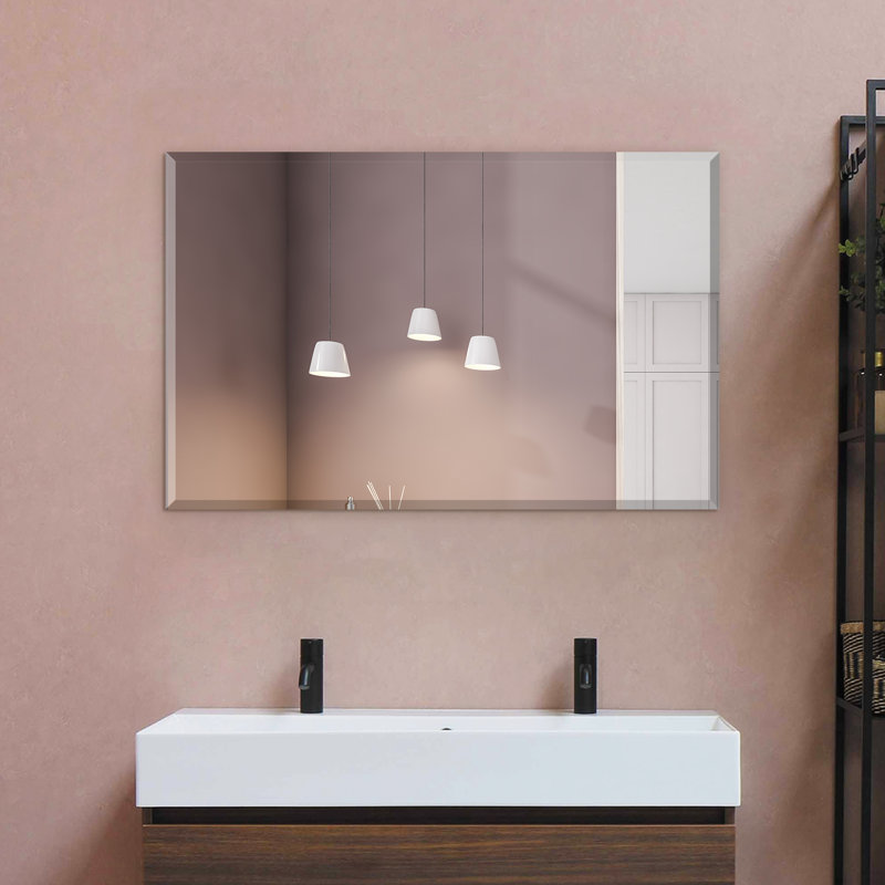 Miroir de meuble-lavabo / salle de bain moderne et contemporaine Trelon, H 36 po x l 48 po