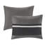 Ensemble d'édredon 7 pièces pour grand lit en simili suède de couleur noire, style-121232369-121232368
