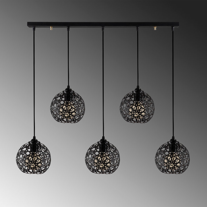 Napoli 5 - Light Black Kitchen Island Pendant
