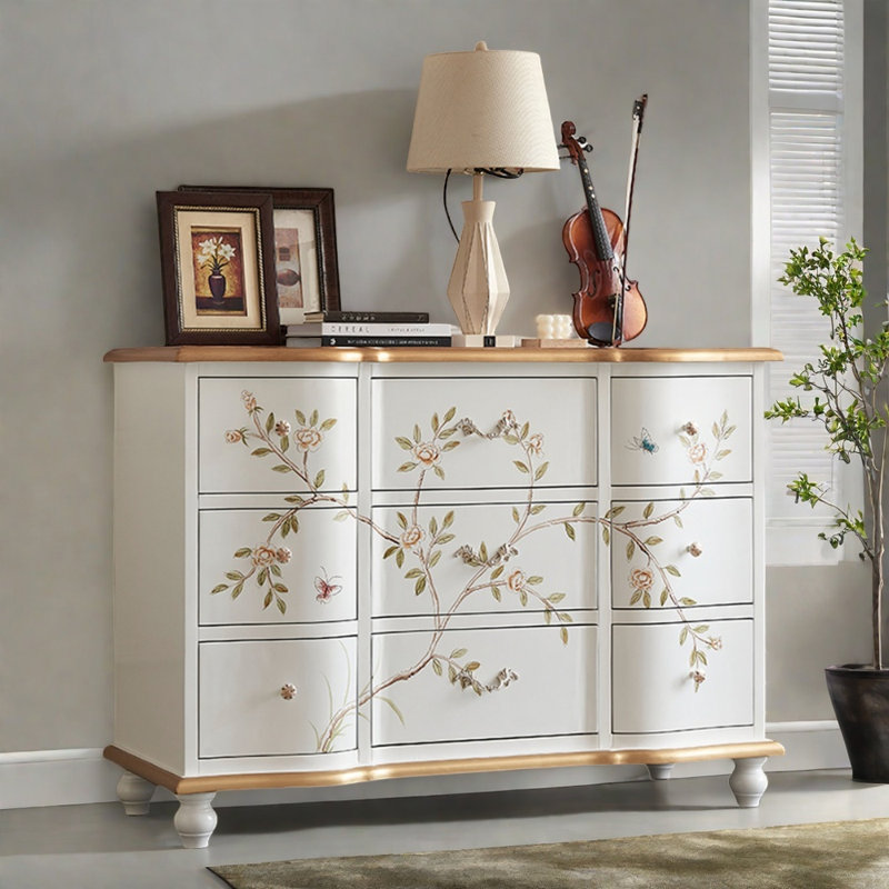Buffets en bois peint moderne et luxueux