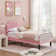 Auxter Upholstered Platform Bed Frame with Adjustable Headboard