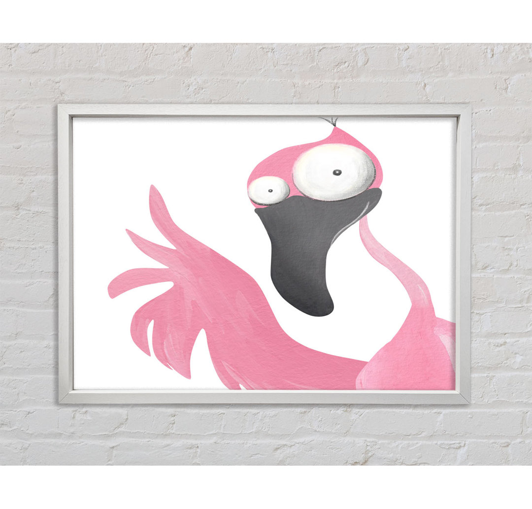 Der rosa Flamingo - Druck